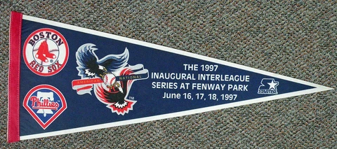 Boston Red Sox/Philadelphia Phillies Inaugural Interleague Series Pennant 1997 Cover
