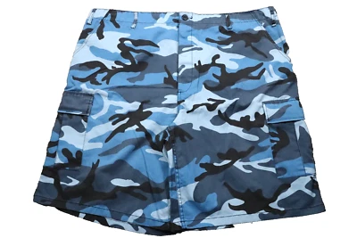 Pantalones Cortos Carga Rothco BDU 2XL Para Hombre Azul Cielo Camuflados Cintura Ajustable 10" Entrepierna Foto 1 de 4