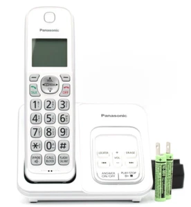 Teléfono inalámbrico Panasonic KX-TGD532 con oficina en casa blanco - Imagen 1 de 1