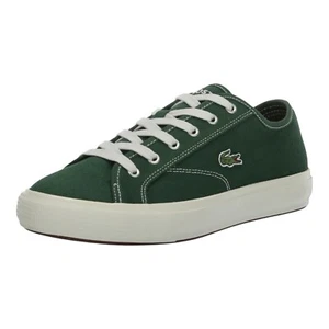 Lacoste Men's BACKCOURT Sneakers, Green/Off White - Picture 1 of 7
