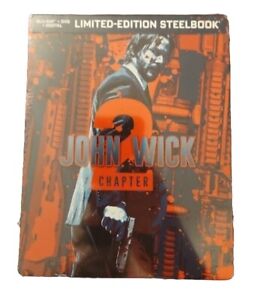 John Wick:Chapter 2-Limited Edition Steelbook (Blu-ray+DVD + Digital)-Free S&H
