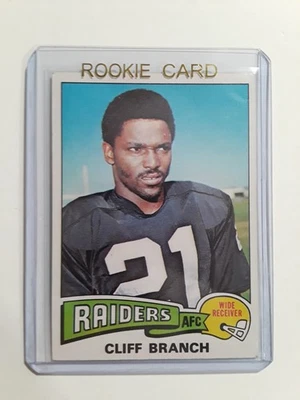 1975 Topps Cliff Branch Rookie #524 football card Oakland Raiders - Image 1 of 3