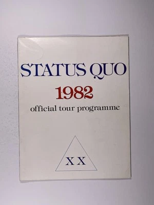 Status Quo Francis Rossi Programme Original Official Booklet XX UK Tour 1982 - Image 1 of 4