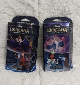 Disney Lorcana TCG "Rise of the Floodborn Starter Sealed Deck" | 2 Set Exclusive - Picture 1 of 2
