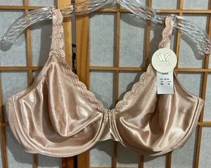 Vintage Wacoal 85105 NWT Smoothline Satin Unlined Bra Underwire Size 40D - Picture 1 of 3
