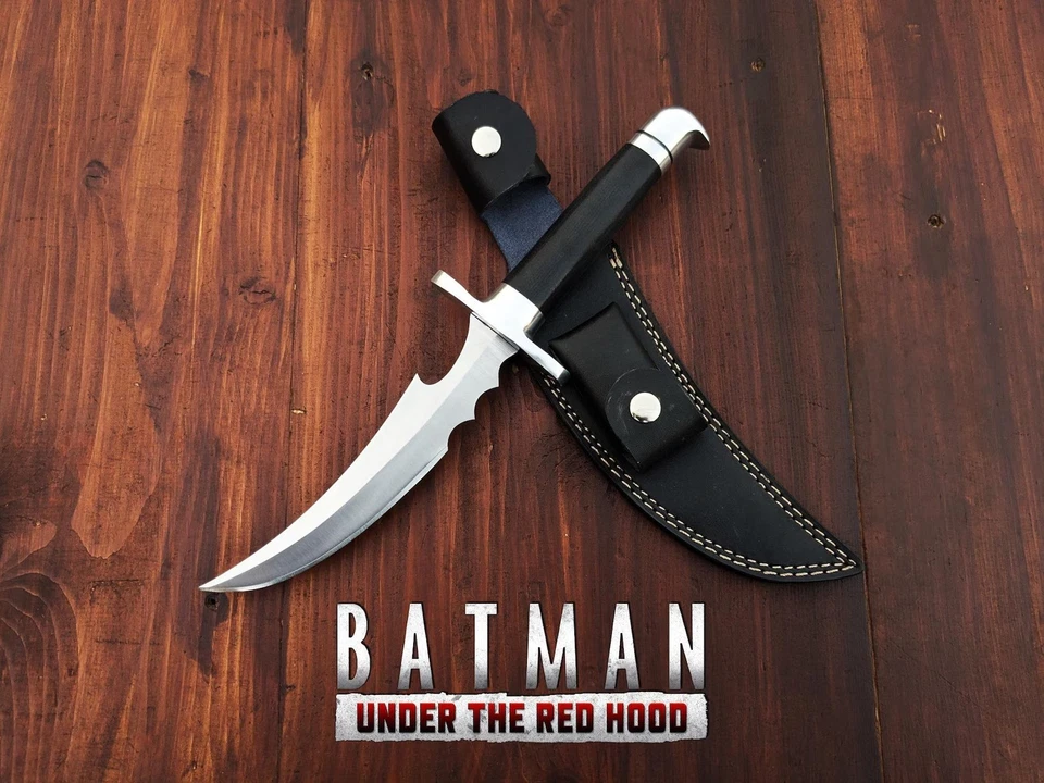 Red Hood Replica Knife - Carbon Steel Anime Cosplay Prop Knife - Batman Knife - Image 1 of 4