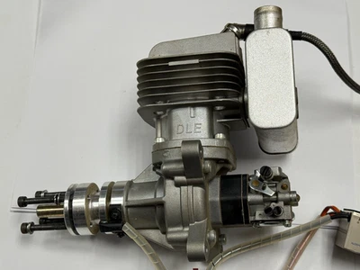 Very Nice DLE 55 RA Rear Exhaust RC Remote Control Gas RC Model Airplane Engine - Image 1 of 3