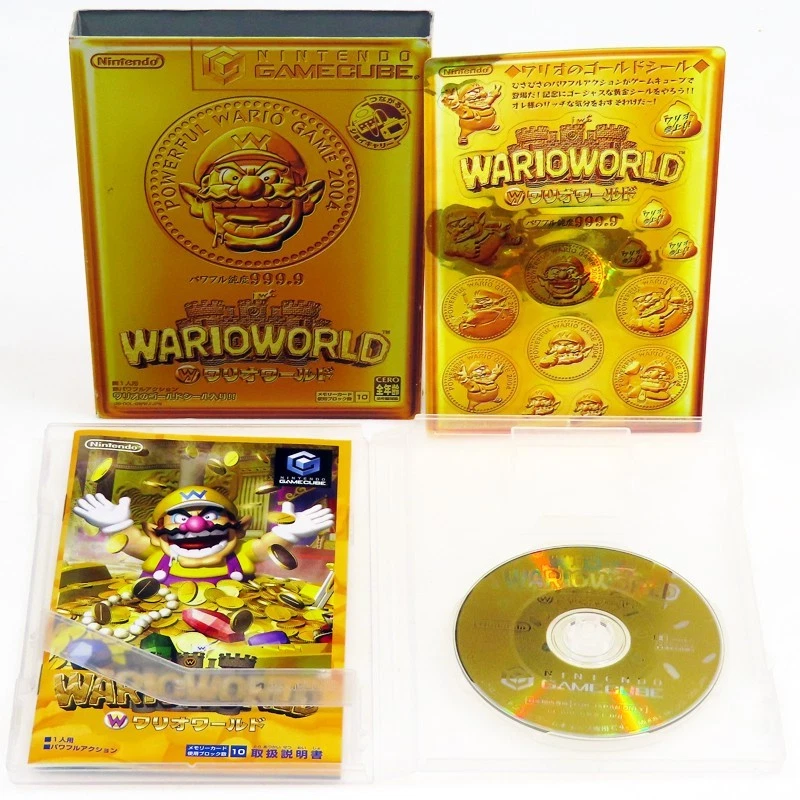 WARIO WORLD + Gold Sticker Nintendo GameCube Japan Import GC NTSC-J Complete - Image 1 of 1