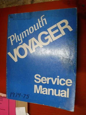 1974 PLYMOUTH VOYAGER VAN PB100 PB200 PB300 ORIGINAL FACTORY SERVICE MANUAL SHOP - Image 1 of 4