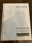 Nakamichi Casette Deck 2 Service Manual **Original**