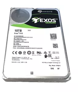 Seagate Exos X10 10TB SAS 12Gb/s 3.5" LFF 7.2K RPM ST10000NM0096 Hard Drive HDD - Picture 1 of 3