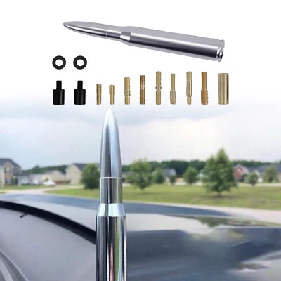 Bullet Antenna 50 Cal Caliber For Truck Dodge Ram 1500 Ford F150 Raptor Bronco - Image 1 of 4