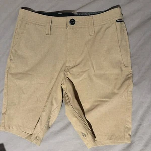 Surf Casual Shorts Volcom Surf & Turf Men's Size 29 Khaki Casual 4 Way Stretch - Picture 1 of 7