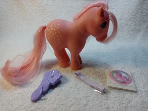 Vtg 1982 My Little Pony COTTON CANDY W/BRUSH RIBBON STICKERS AND CLUB ADS - Picture 1 of 7