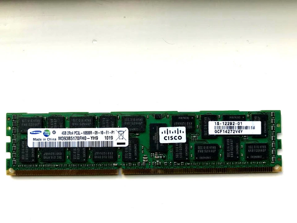 Lot Of 32 Samsung 4GB 2RX4 PC3L-10600R DDR3-1333MHZ ECC M393B5170FH0-YH9 - Image 1 of 2