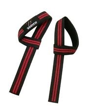 Gym Workout Weight Lifting Straps wrist wraps Black & Red