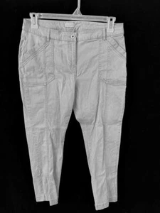 Van Heusen stretch extensible pants size 10 ankle 25" inseam hem gray - Picture 1 of 6