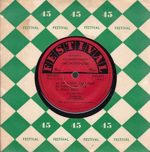 SINGING DOGS Pat-A-Cake Three Blind Mice Jingle Bells / Oh Susanna 45 SirH70 - Picture 1 of 2