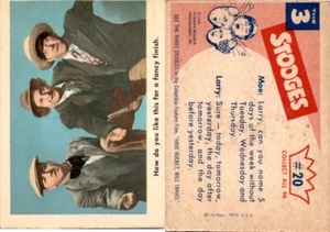 1959 Fleer, The 3 Stooges, #20 How Do You, Fancy Finish (B) - Picture 1 of 1
