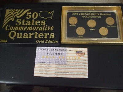 50 States Commemorative Quarters - Gold Edition - Philadelphia Mint - 2004 - Image 1 of 2