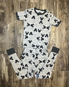Disney 2 Piece Short Sleeve Pajama Set Kids Unisex XL 12 Snug Fit Mickey Minnie - Picture 1 of 8