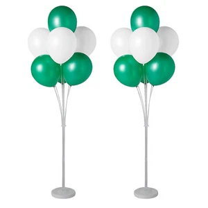 Green & White Tiered Balloon Stands Kit - 38 Pc - Picture 1 of 3