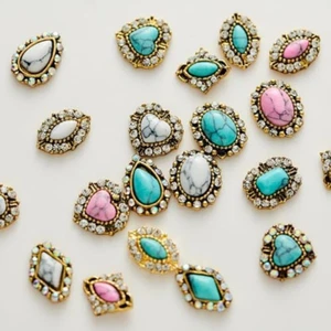 50 Stck. Westernnägel Türkis Nagel Charms 3D Nailart Zubehör Nagelzubehör - Bild 1 von 12