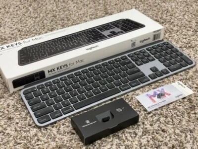 Logitech MX Keys Advanced Wireless Illuminated Keyboard for Mac, Backlit LED - Image 1 of 2