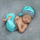 Newborn Boy Crochet Outfit Photography Knit Photo Shoot Props Picture Baby Gift
