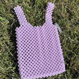 Not Impressed Ev Tao Acryl Perlen Mini Shopper leuchten im Dunkeln $295 Designer Handtasche - Bild 1 von 13