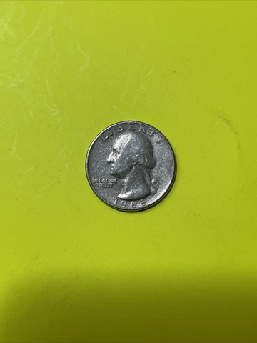 1966 Washington Quarter No Mint Mark & Error Through DOLLAR US Currency Rare Cover