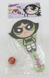 THE POWERPUFF GIRLS - BUTTERCUP Paddle Ball 2000 NOS Toy new sealed package #4 - Picture 1 of 6