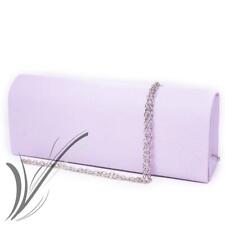 Pochette lilla in raso da donna glicine clutch cerimonia elegante lavanda rosa