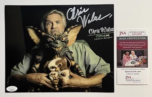 FOTO FIRMADA POR CHRIS WALAS 8x10 creador de gremlins legendario certificado de autenticidad jsa - Imagen 1 de 2