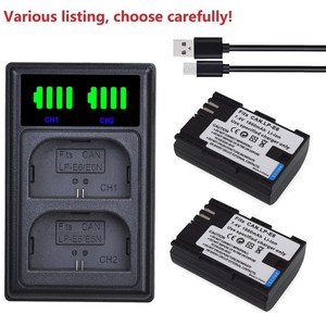 Battery or charger for Canon LP-E6 E6N EOS 5D Mark II III IV 70D 80D 90D LC-E6E