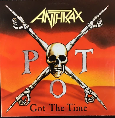ANTHRAX 'GOT THE TIME' 12'' VINYL ISLAND RECORDS 12IS476 1990 POSTER BAG THRASH Foto 1 de 4