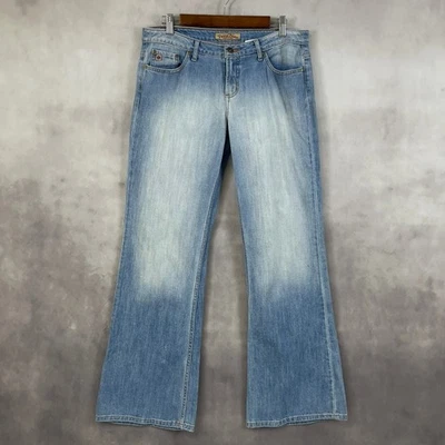 Jeans Paris Blues Juniors Acampanados Bootcut 9 Y2K Años 2000 Retro tiro bajo Festival Pop Foto 1 de 4