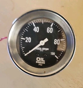 AutoMeter 2312 Auto gage Oil Pressure Gauge Vintage 1980s - Picture 1 of 5