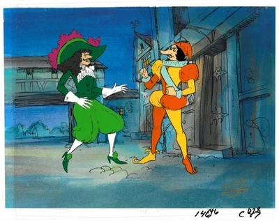 Cyrano - Original DeGuiche & Cyrano - Celda de producción 1974 con dibujo y sello HB Foto 1 de 2