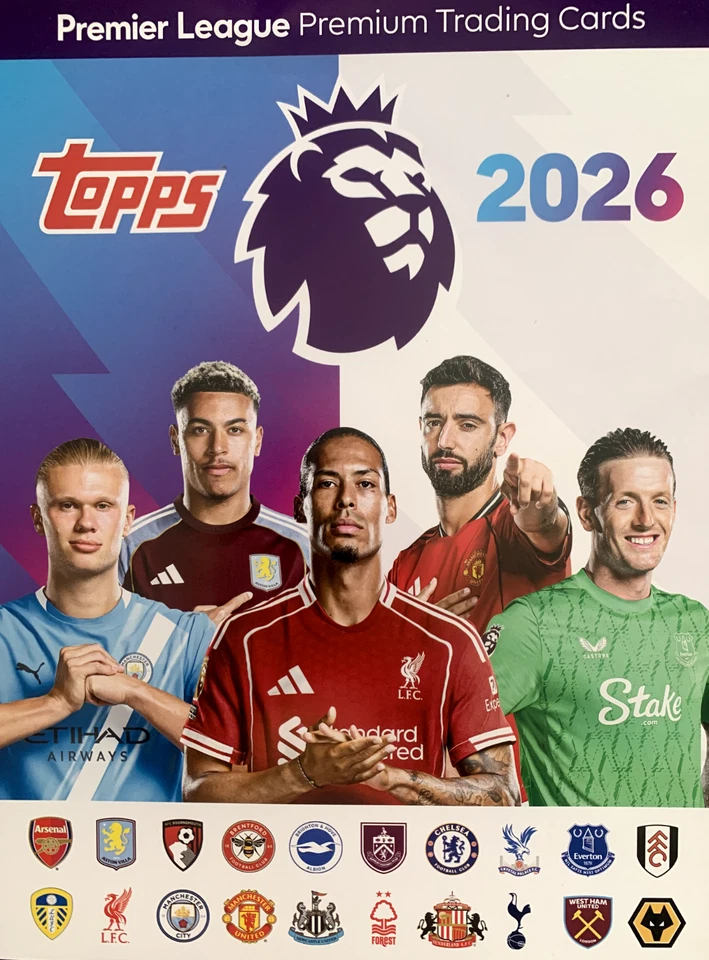 TOPPS PREMIER LEAGUE 2026 CARDS  1 - 234 BUY 3 GET 10 FREE 2025/26 - Image 1 of 1