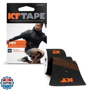 KT Tape, Pro Synthetic Kinesiology Athletic Tape, 20 Count, 10” Precut Strips - Picture 1 of 5