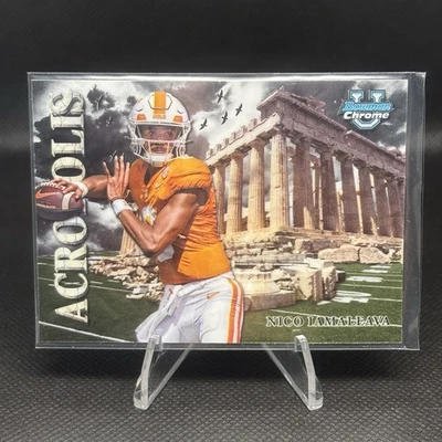 Nico Iamaleava Acropolis Rookie 2024 Bowman Chrome University Card A-1 Tennessee - Image 1 of 2