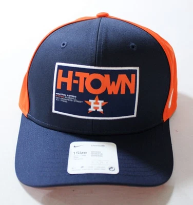 Sombrero ajustable MLB bloque de color Nike Classic99 de los Astros de Houston para hombre CD4 azul marino OSFM Foto 1 de 4