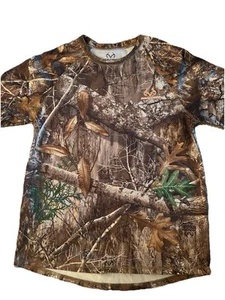 Realtree Camo Shirt Medium 38/40 Camouflage Edge Hunting New Long Sleeve - Picture 1 of 6
