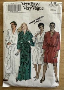 Very Easy Vogue Muster 8155 Unisex Morgenmantel Größe Medium 8-10 Schnitt komplett - Bild 1 von 5
