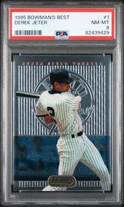 Derek Jeter 1995 Bowman's Best Baseball Card #1 - PSA 8 Yankees - Bild 1 von 2