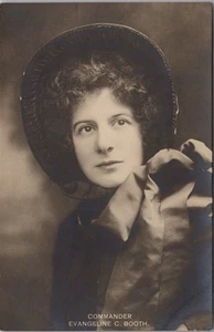 1910s "EVANGELINE C BOOTH" Photo RPPC Postcard British Evangelist Salvation Army - Picture 1 of 2