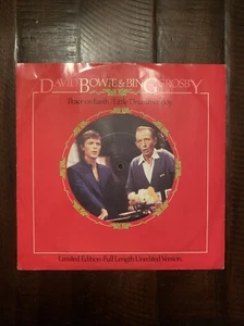 DAVID BOWIE & BING CROSBY Peace On Earth RCA 12" VG+/VG+ 45rpm UK Little Drummer - Picture 1 of 5