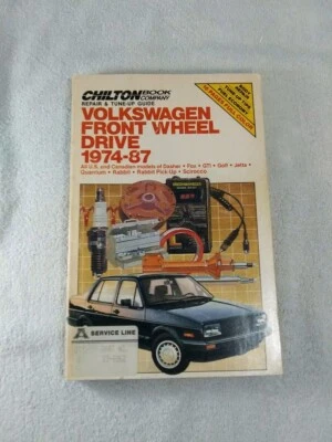 MANUAL DE REPARACIÓN AUTOMOTRIZ CHILTON'S VOLKSWAGON TRACCIÓN DELANTERA 1974-1987 [6962] ~USADO~  Foto 1 de 4