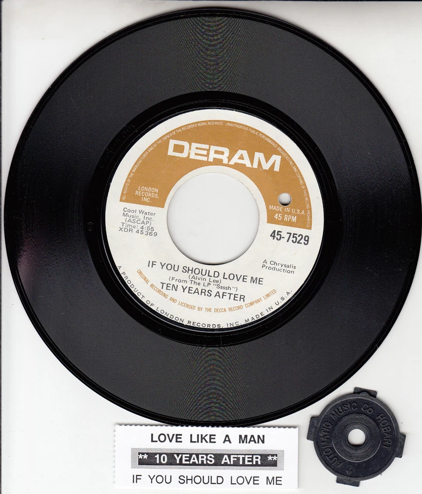 TEN YEARS AFTER  If You Should Love Me & Love Like A Man 7" 45 vinyl record NEW - Image 1 of 1